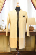 Beige Kanji Gold Munga Mehrab Jacket