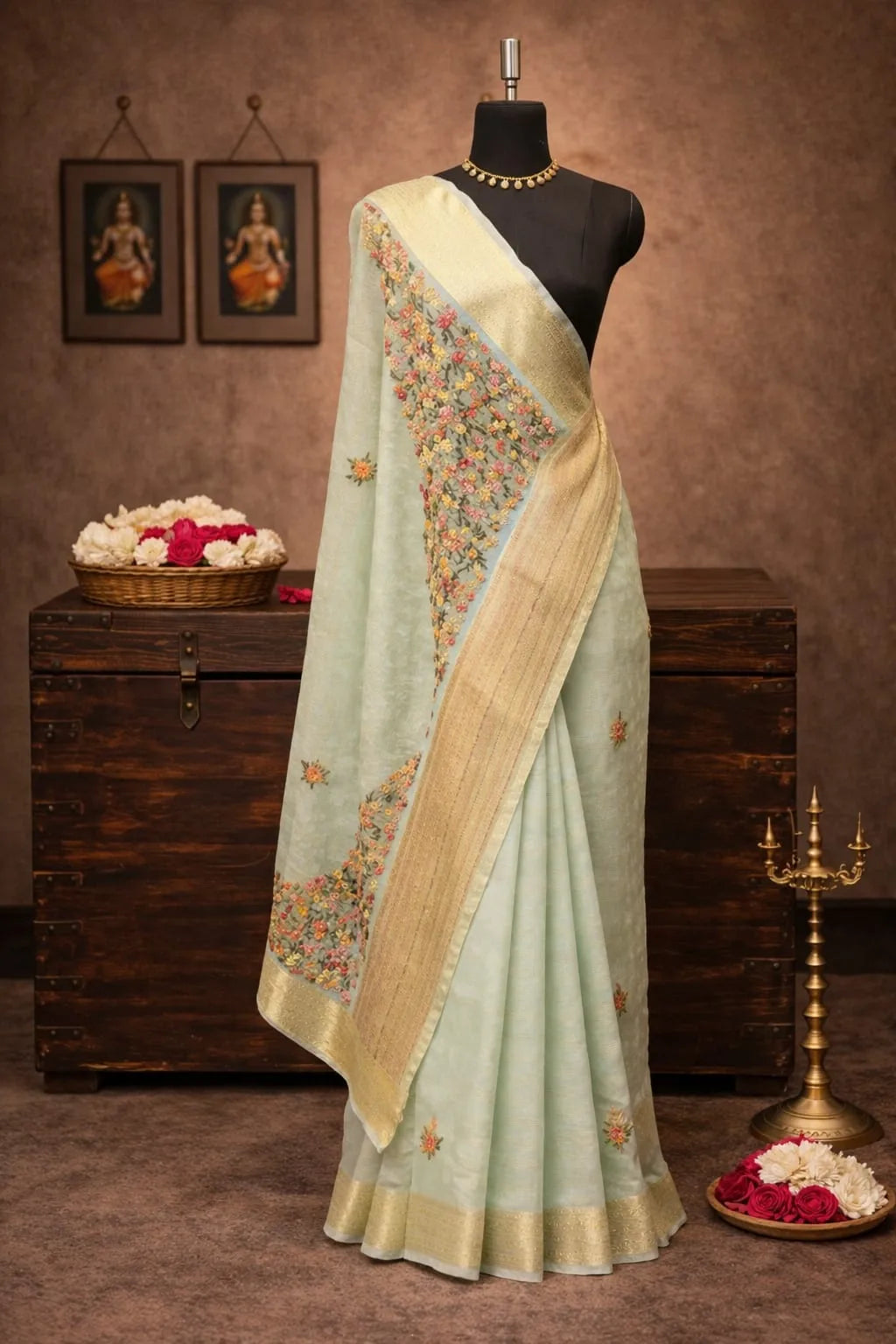 Golden Tide Saree