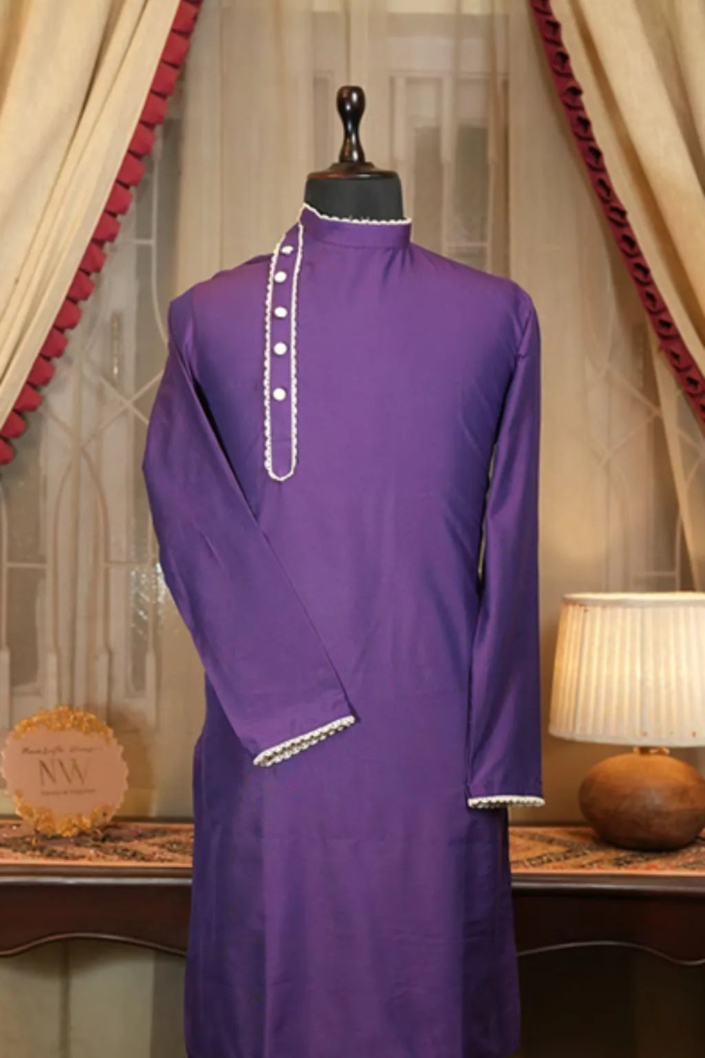 Midnight Plum Symphony Kurta