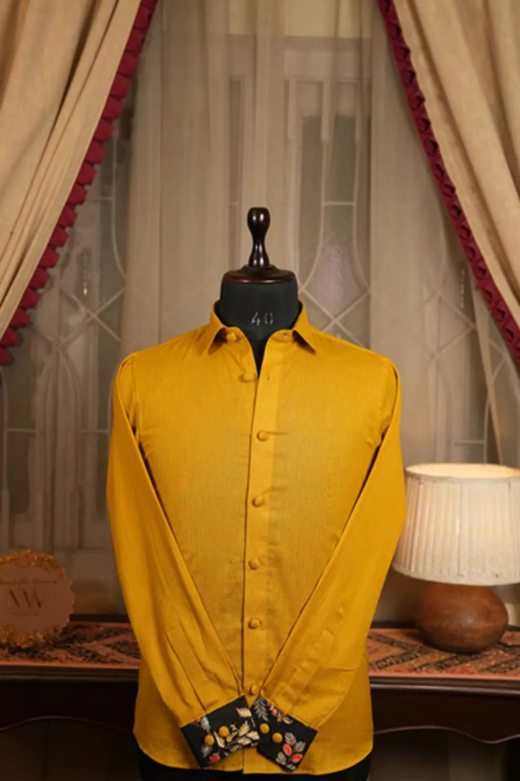 Mustard Luxe Sleeve Shirt