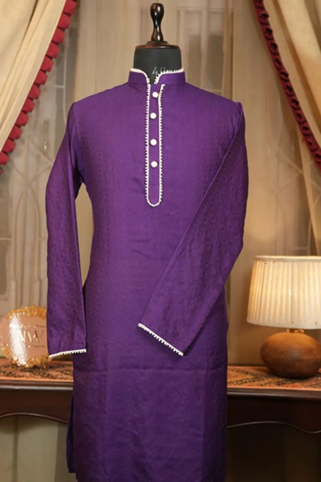 Purple Elegance Kurta