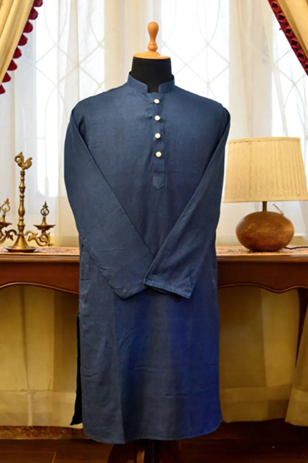 Royal Blue Breath Kurta