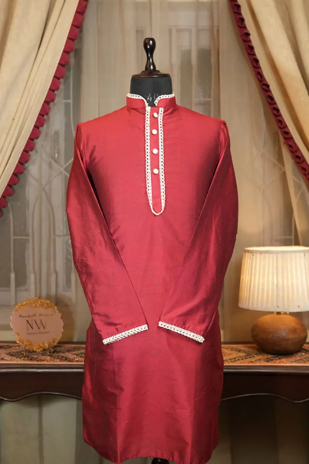 Royal Red Elegance Kurta